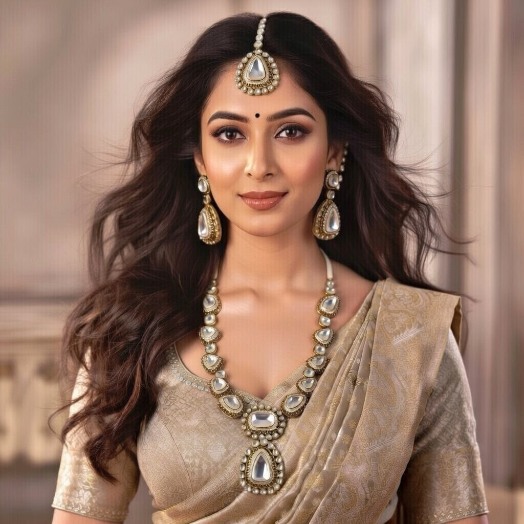 The Myra Silver Dynasty Set - silver-toned luxury jewellery
